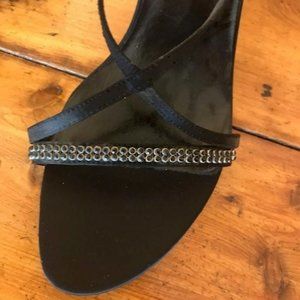 Mootsies Tootsies Black Sequin Dress Sandal